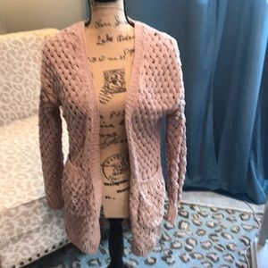 Anthropologie Chenille Cardigan Sweater sz XS